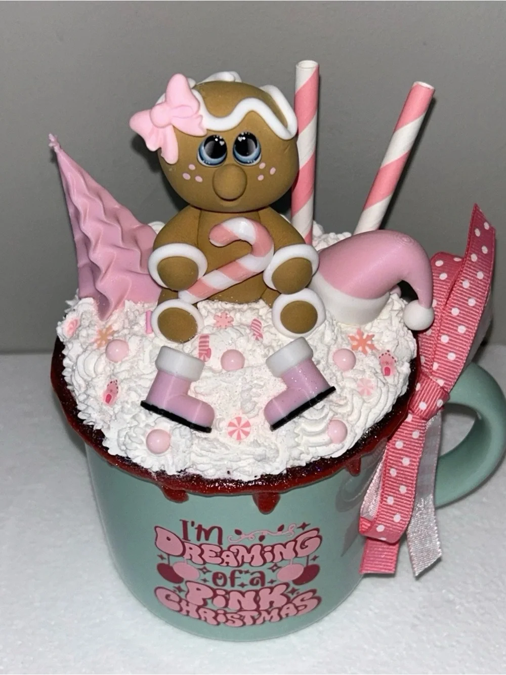Handmade whimsical pink